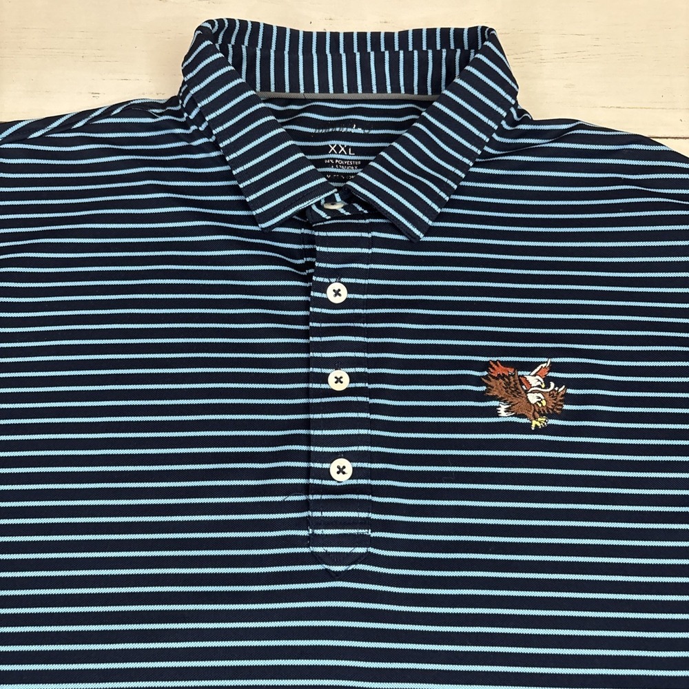 Johnnie-O Polo Shirt Mens 2XL Double Eagle Golf Logo